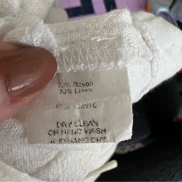 Show Me Your Mumu Percy Belted High Rise Shorts in White - Picture 6 of 7